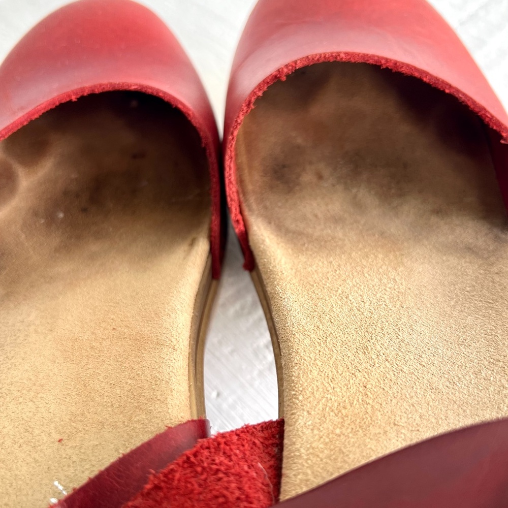 Calou Stockholm Dolores Mary Jane Soft High Heel Clogs In Red - 39/ Us 8.5 View 3